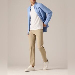 RHONE Men’s Classic 5-Pocket Commuter Pants Solid Khaki Work Golf Size 40 x 33